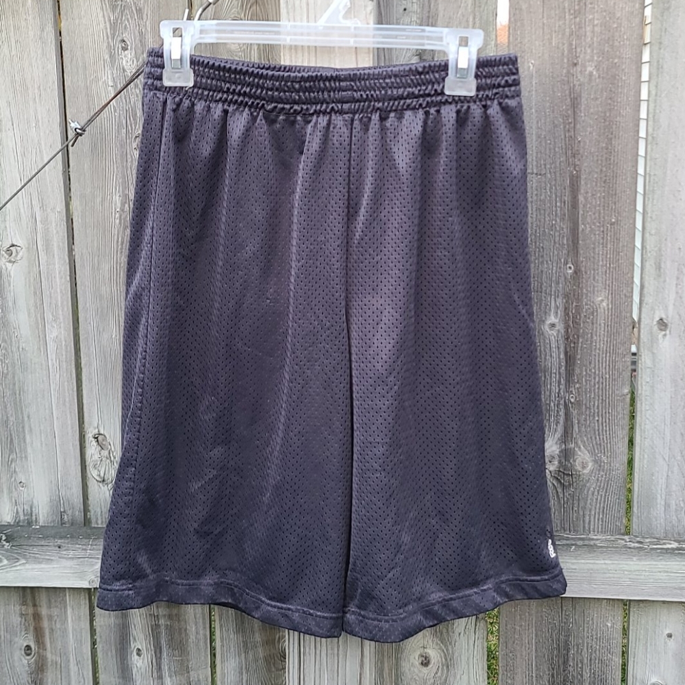 Boys Athletic Shorts in Charcoal Gray